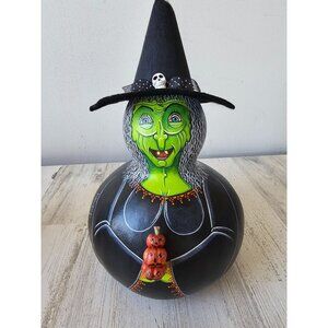 Vintage rowe Halloween witch‎ gourd pumpkin RARE decor unique